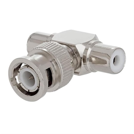 Cmple BNC Male Plug to 2xRCA Female Jacks Adapter 270-N